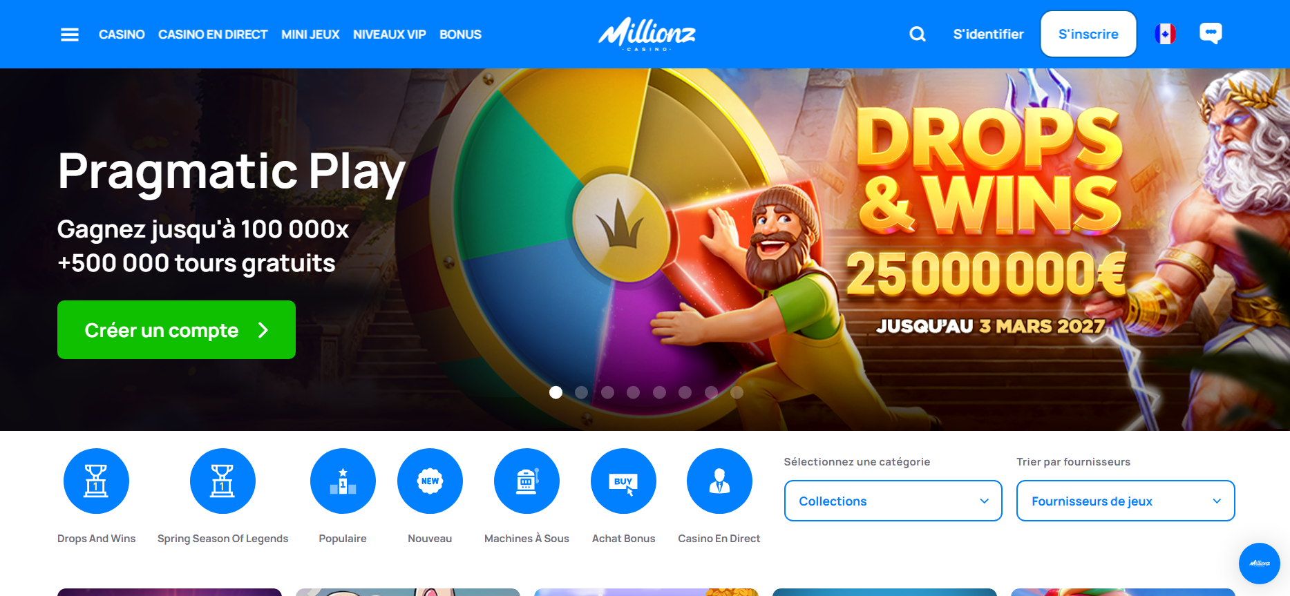 Millionz — desktop